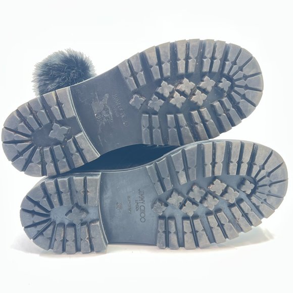 🌷❤️🔥FINAL SALE 🔥 NO OFFERS🌷💥Jimmy Choo Elba Black Suede Ankle Boots 36 - Picture 7 of 8